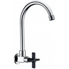 TORA Time Alive (Black) Series Kitchen Wall Sink Cold Tap WS2200-BK / TR-TP-WS-00362-BK