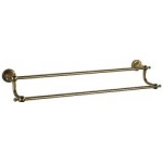 TORA Antique Brass Series Double Towel Bar AB10302 / TR-BA-TLB-01036-AB