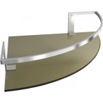 TORA Corner Single Glass Shelf GSD419 / TR-BA-GS-01050-PL