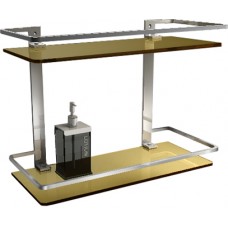TORA Double Glass Shelf GSD428 / TR-BA-GS-01051-PL