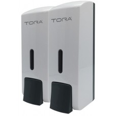 TORA Double Wall Mounted Soap Dispenser SD3218-WHITE / TR-BA-SPD-01308-WW