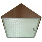 TORA Stainless Steel Corner Mirror Cabinet B2104 / TR-BA-MC-01364-PL