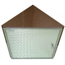 TORA Stainless Steel Corner Mirror Cabinet B2104 / TR-BA-MC-01364-PL