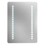 TORA Square Shape Aluminum Frame Mirror With LED Lamp M4597 / TR-BA-MR-03026