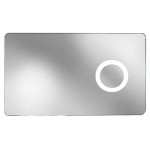 TORA Square Shape Aluminum Frame Mirror With Lamp M4594 / TR-BA-MR-03452