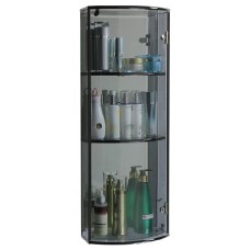 FAUREX Transparence Black Triple Glass Cabinet FR-BA-MC-04801