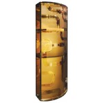 TORA Transparence Brown Triple Tempered Glass Cabinet TR-BA-MC-04802