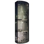 TORA Transparence White Triple Tempered Glass Cabinet TR-BA-MC-04803