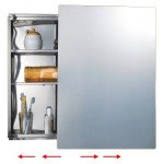 TORA Stainless Steel Sliding Mirror Cabinet 8120S / TR-BA-MC-04960