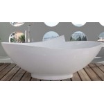 TORA Le Celebrity Series Polystone Free Standing Long Bath TR-BHT-FSB-05115-WW