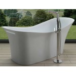 TORA Le Celebrity Series Polystone Free Standing Long Bath TR-BHT-FSB-05118-WW