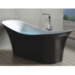 TORA Le Celebrity Series Polystone Free Standing Long Bath TR-BHT-FSB-06316-BK