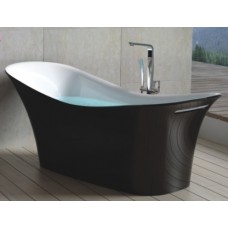 TORA Le Celebrity Series Polystone Free Standing Long Bath TR-BHT-FSB-06316-BK