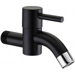 TORA Mystery Black Series Wall Bib Tap WB08-BK / TR-TP-WB-06530-BK