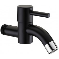 TORA Mystery Black Series Wall Bib Tap WB08-BK / TR-TP-WB-06530-BK