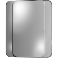 TORA Crystal Double Silver Mirror with Beveled Edge and 4 Round Edge TR-BA-MR-07601