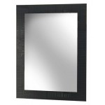 TORA Silver Mirror with Silk Printing and Straight Edge TR-BA-MR-07602