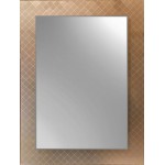 TORA Silver Mirror with Silk Printing and Straight Edge TR-BA-MR-07603