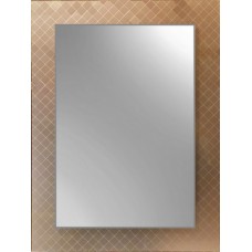 TORA Silver Mirror with Silk Printing and Straight Edge TR-BA-MR-07603