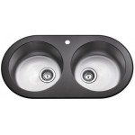 TORA Luna Glass Series Kitchen Sink LGS3913-BK / TR-KS-DB-00013-BK