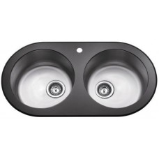 TORA Luna Glass Series Kitchen Sink LGS3913-BK / TR-KS-DB-00013-BK