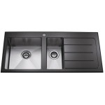 TORA Luna Glass Series Kitchen Sink LGS3914-BK / TR-KS-NH-00001-BK