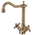 TORA All Time Classic Series (Antique Brass) Kitchen Pillar Sink Mixer Tap PM142-AB / TR-TP-PM-00229-AB