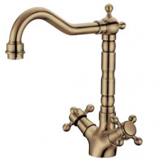 TORA All Time Classic Series (Antique Brass) Kitchen Pillar Sink Mixer Tap PM142-AB / TR-TP-PM-00229-AB