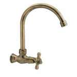 TORA All Time Classic Series (Antique Brass) Kitchen Wall Sink Cold Tap WS150-AB / TR-TP-WS-00219-AB